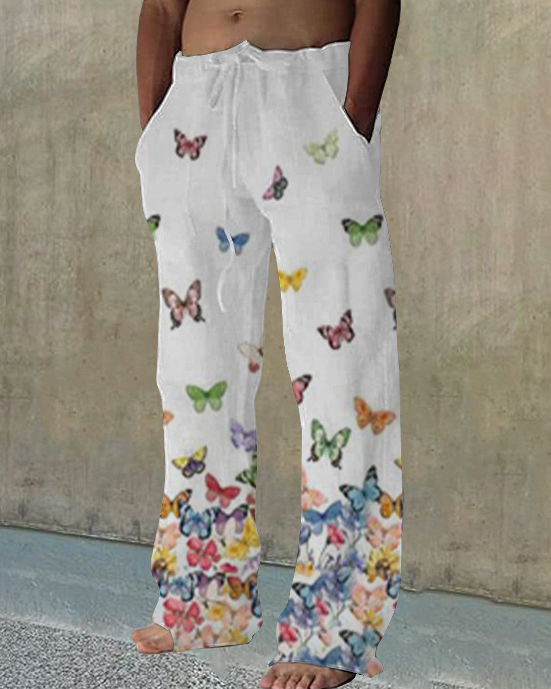 Men's Casual Outdoor Printed Cotton Pants 559d