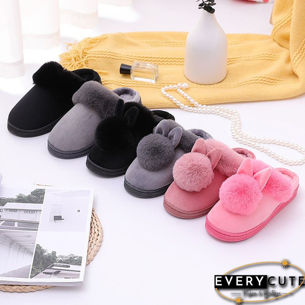 Winter Womens Indoor Shoes Cotton Cartoon Slippers Warm Home Shoes Women Cute Slippers Plus Size 36-41 Pantufas Feminino