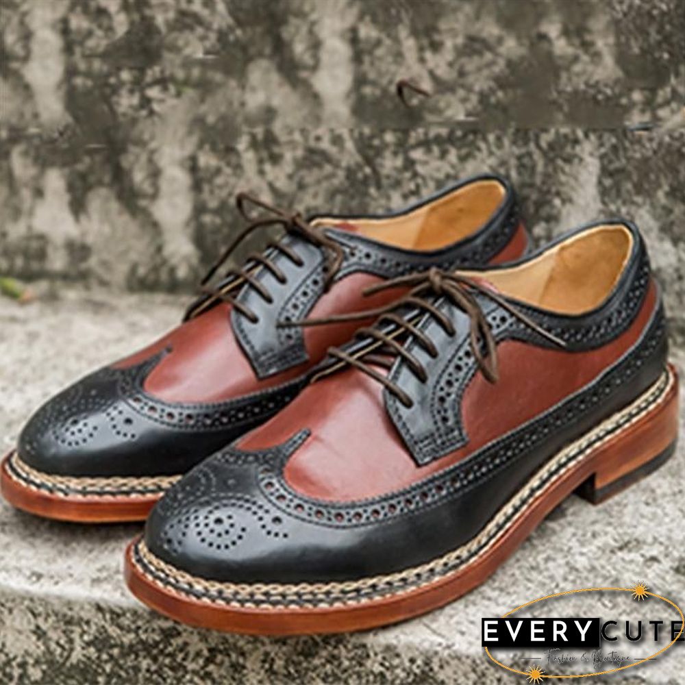 Handmade Genuine Calf Leather Oxford Shoes