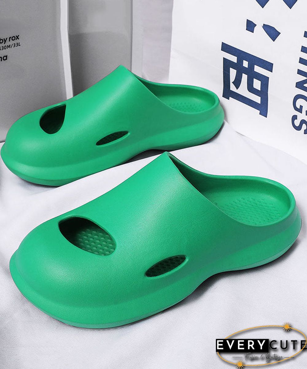 Comfy Orange Hollow Out Slippers Shoes For Women