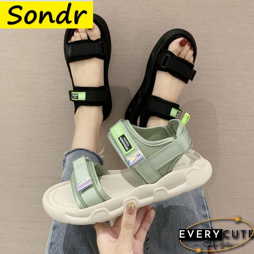 Sports Women Sandals Ins Hot Sale Summer Student Female Sandals Women's Casual Shoes Designer Sandals Thick Flat Sandals