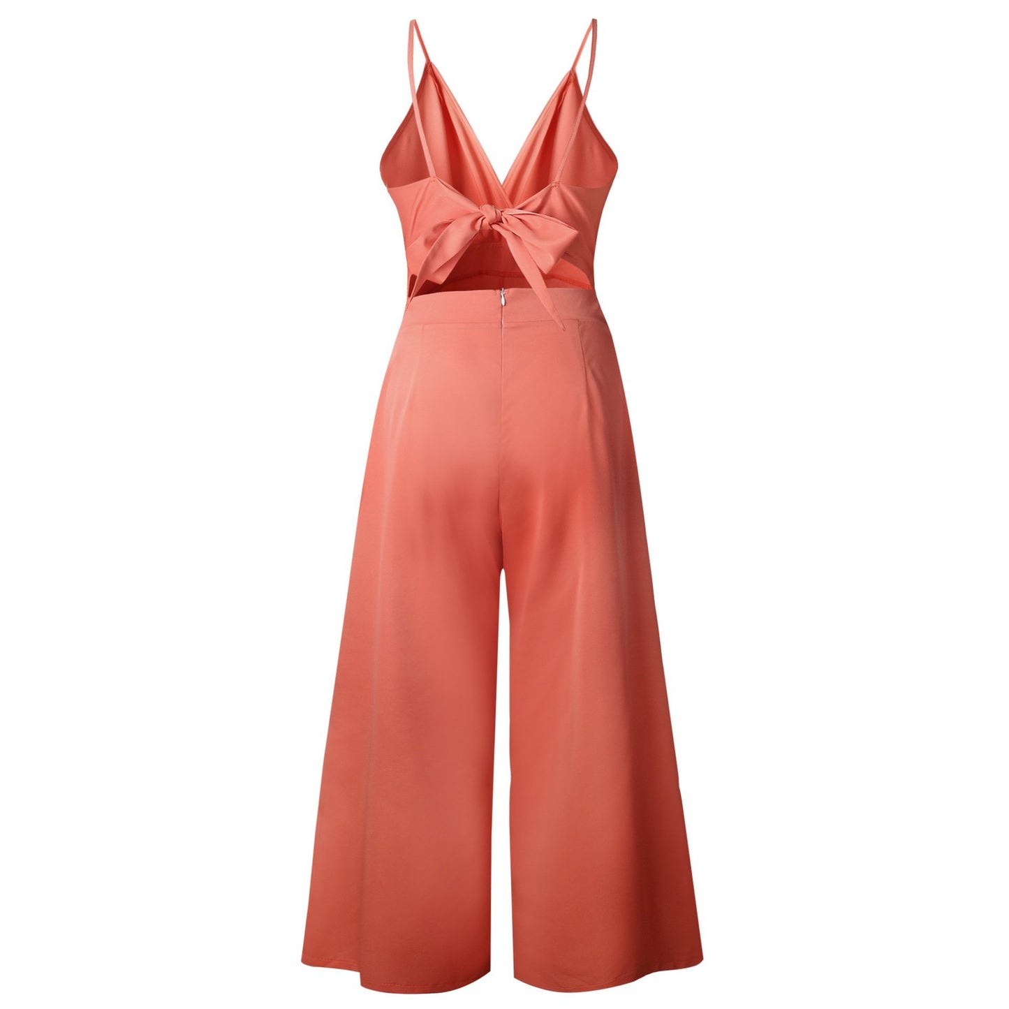 Women's New Sexy Halter Back Belt Jumpsuit