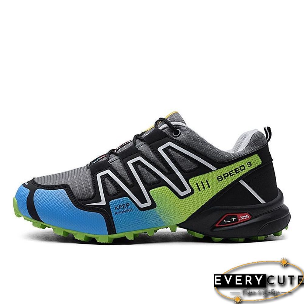 new large size outdoor mountaineering shoes men's shoes breathable shock absorption sports hiki