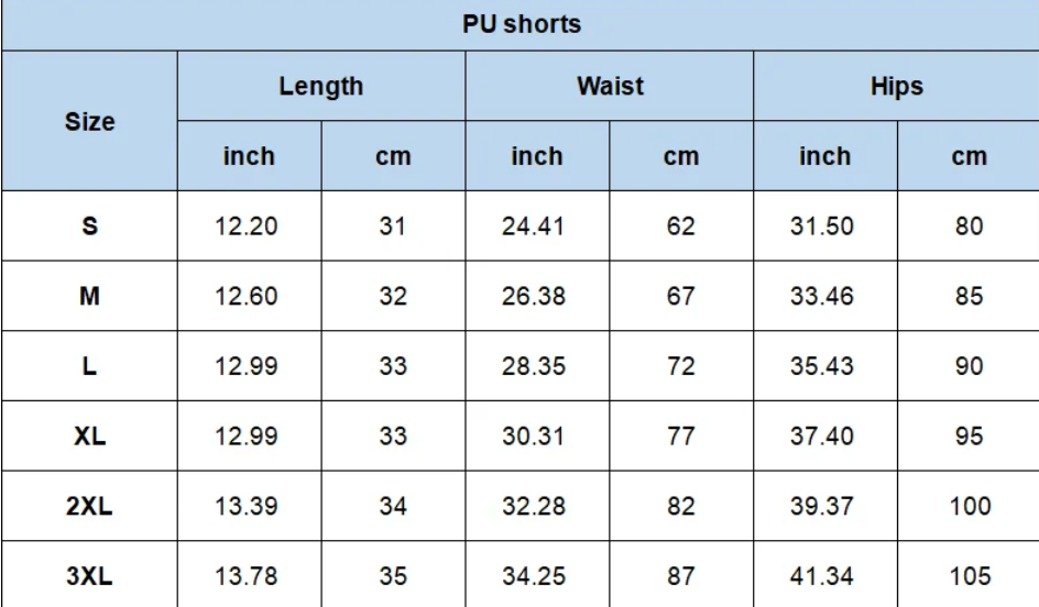 warmmeta Sexy Black PU Fashion Casual Summer Shorts Women Clothing Faux Leather Goth High Waisted Womens Shorts Y2k Hot Woman Short Pants