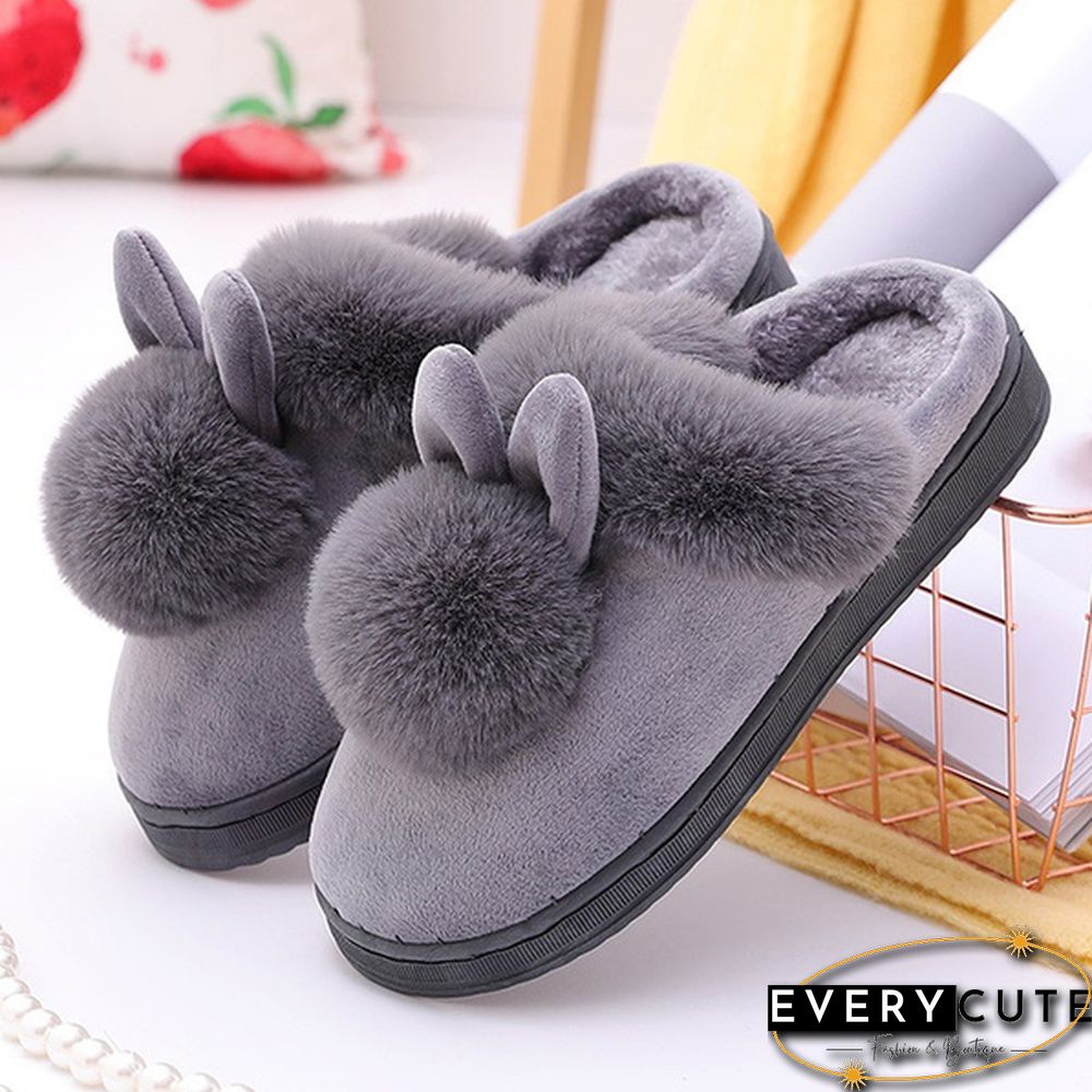 Winter Womens Indoor Shoes Cotton Cartoon Slippers Warm Home Shoes Women Cute Slippers Plus Size 36-41 Pantufas Feminino