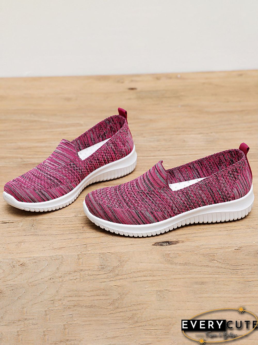 Lightweight Breathable Flyknit Mesh Casual Shoes Sneakers