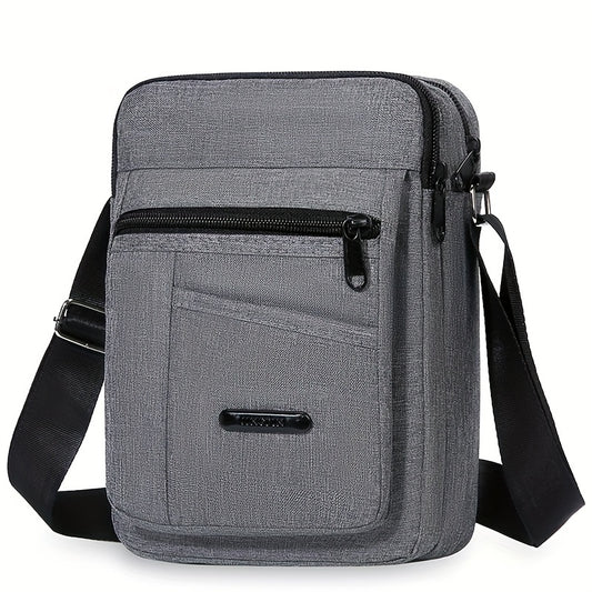 Men's Bag Shoulder Messenger Bag Casual Nylon Canvas Waterproof Backpack Mobile Coin Purse