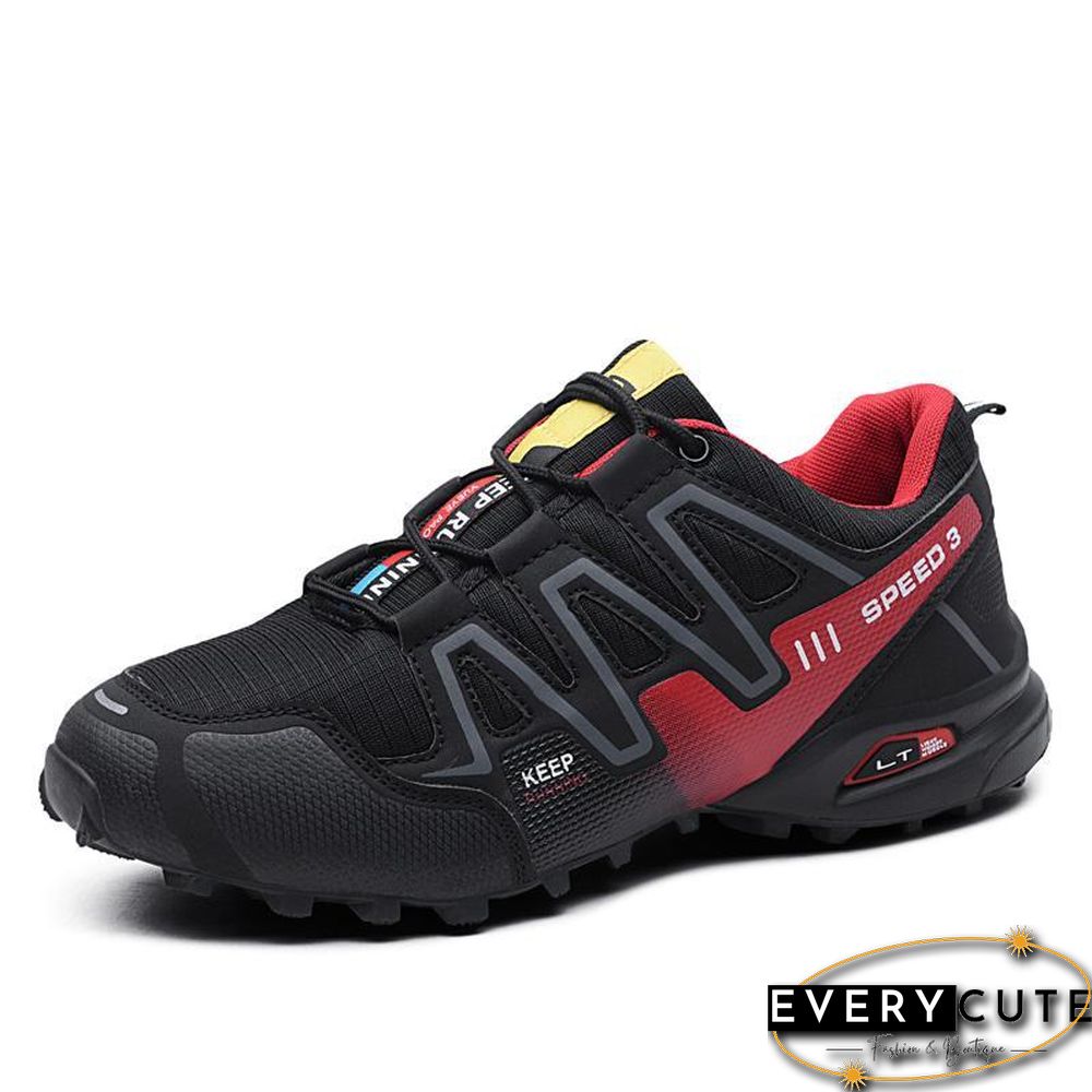 new large size outdoor mountaineering shoes men's shoes breathable shock absorption sports hiki