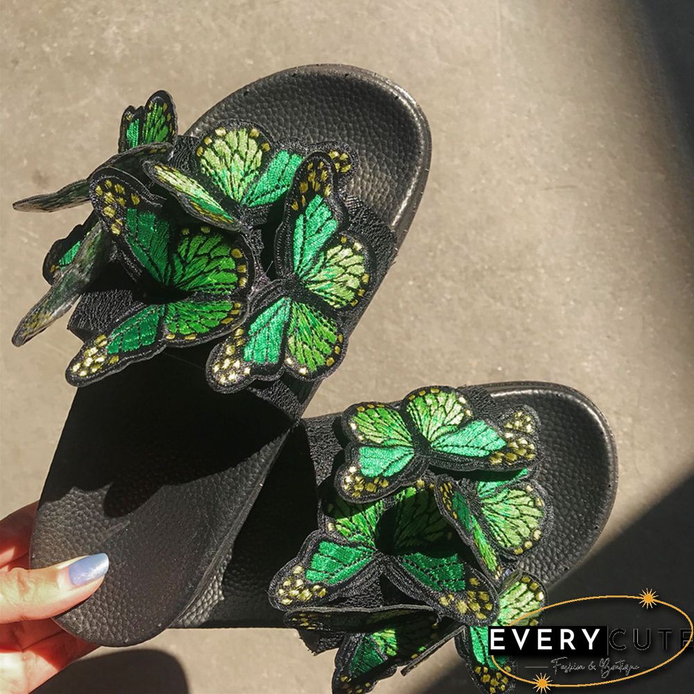 Yellow Casual Daily Patchwork Butterfly Round Comfortable Out Door Shoes