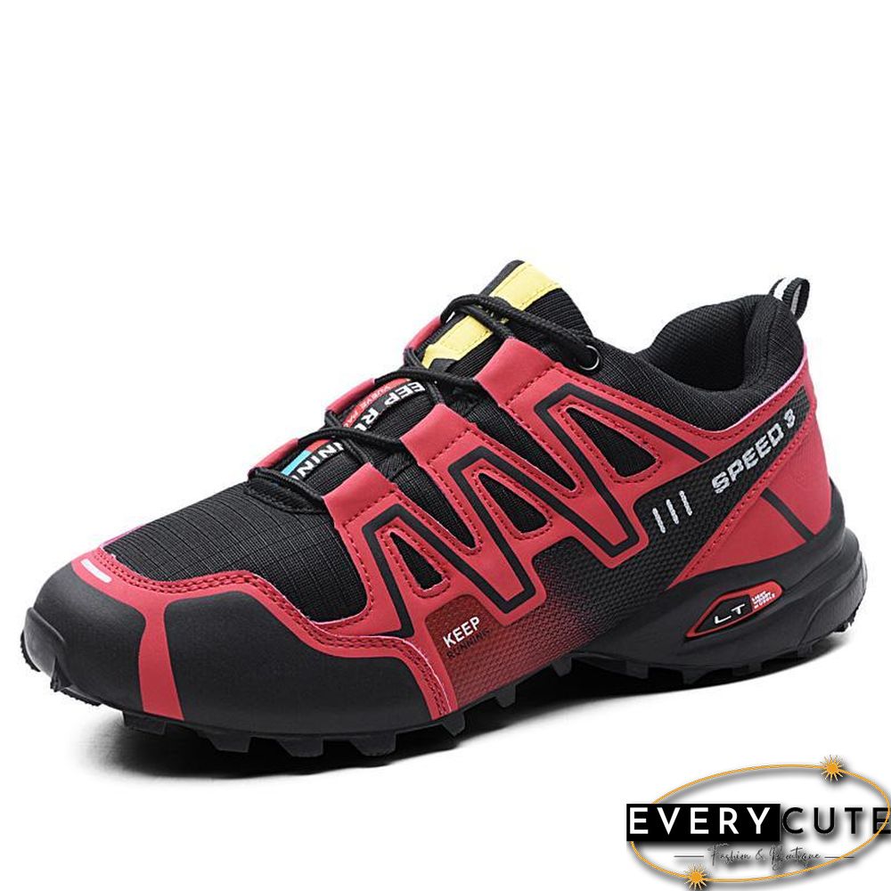 new large size outdoor mountaineering shoes men's shoes breathable shock absorption sports hiki