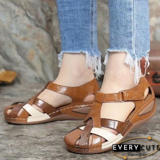 Women Sandals Mix Color Heels Sandals Summer Shoes Woman Gladiator Wedges Chaussures Femme Casual Chalas Mujer Platform Shoes