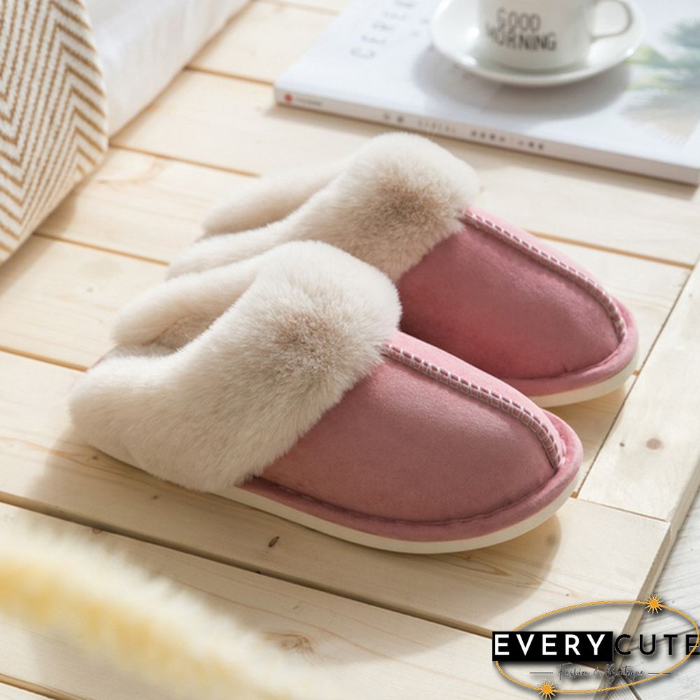 Fashion Women Winter Slippers Indoor Bedroom Lovers Couples Shoes Fashion Warm Shoes Flat Flat Antiskid Slipper