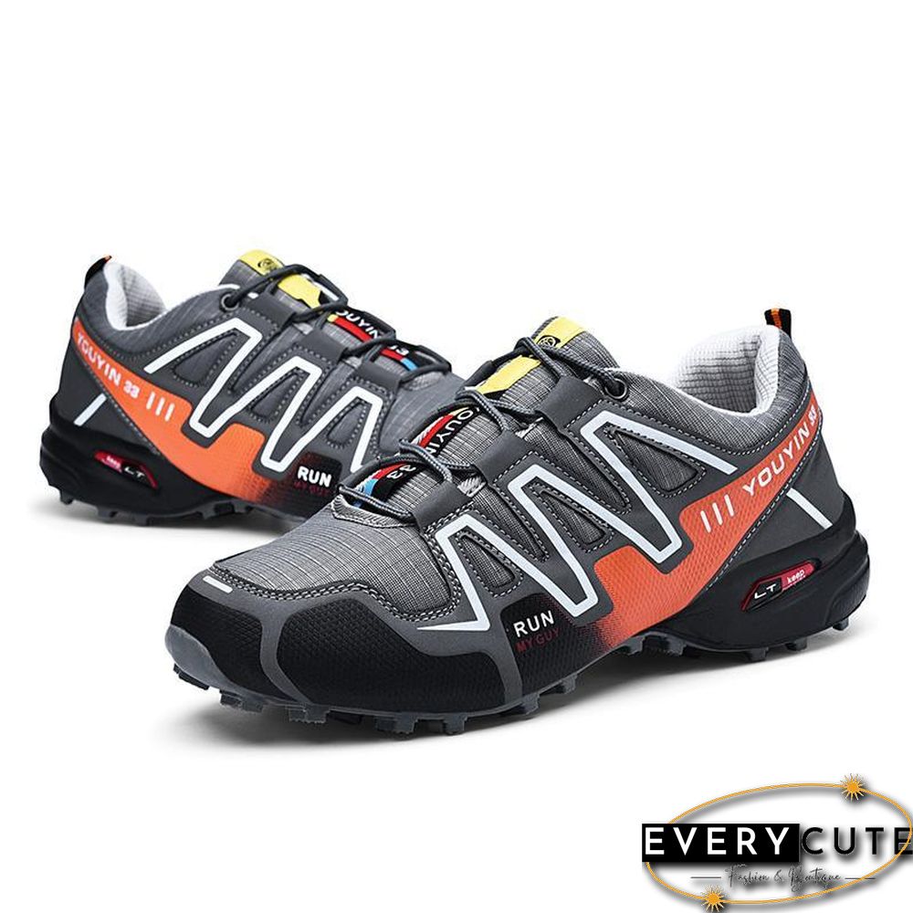 new large size outdoor mountaineering shoes men's shoes breathable shock absorption sports hiki