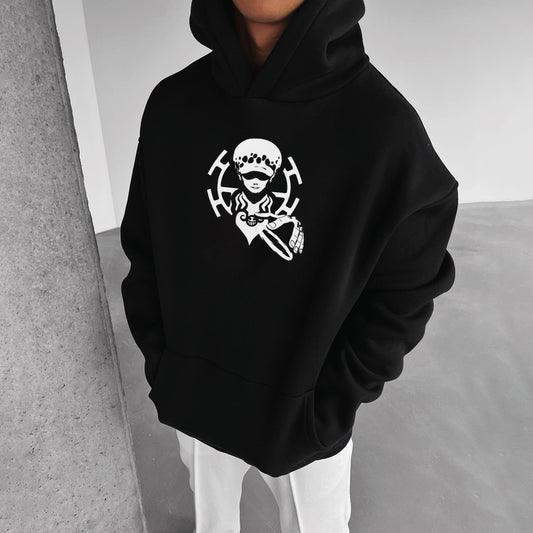 Oversize One Piece Print Hoodie