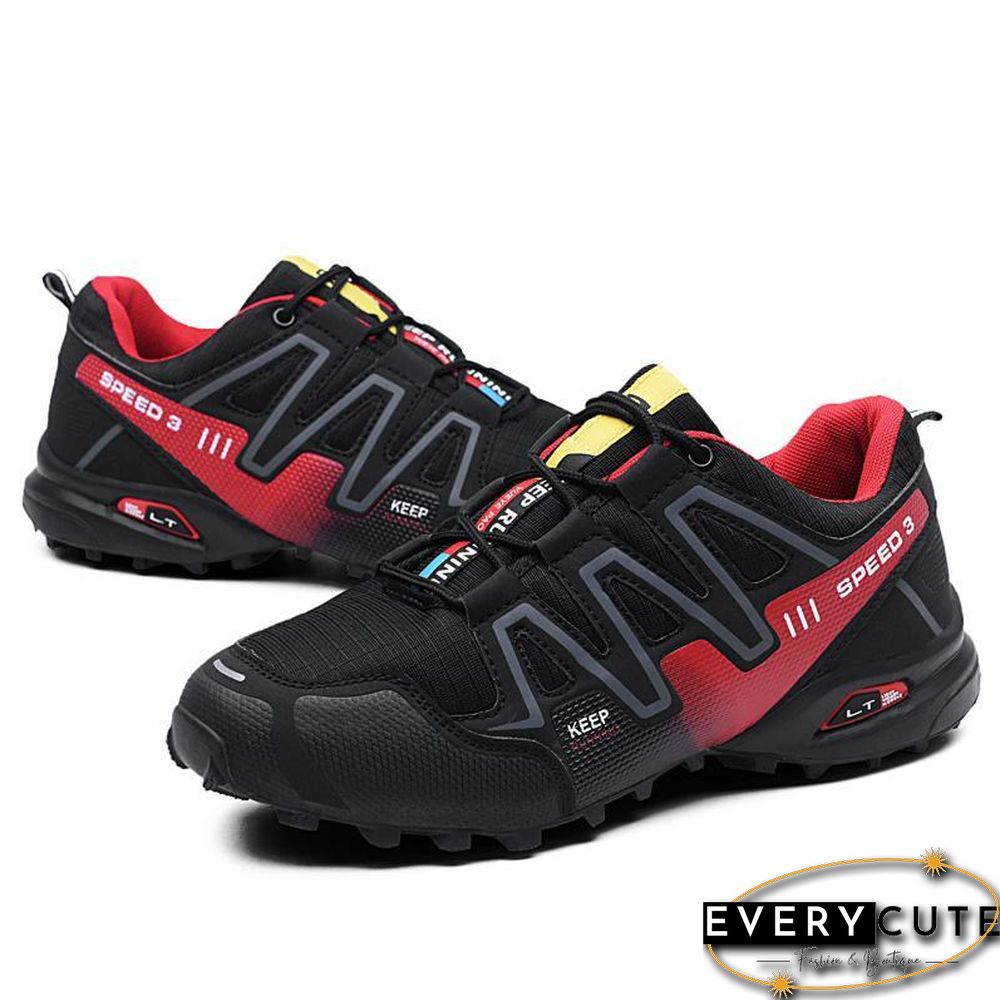 new large size outdoor mountaineering shoes men's shoes breathable shock absorption sports hiki