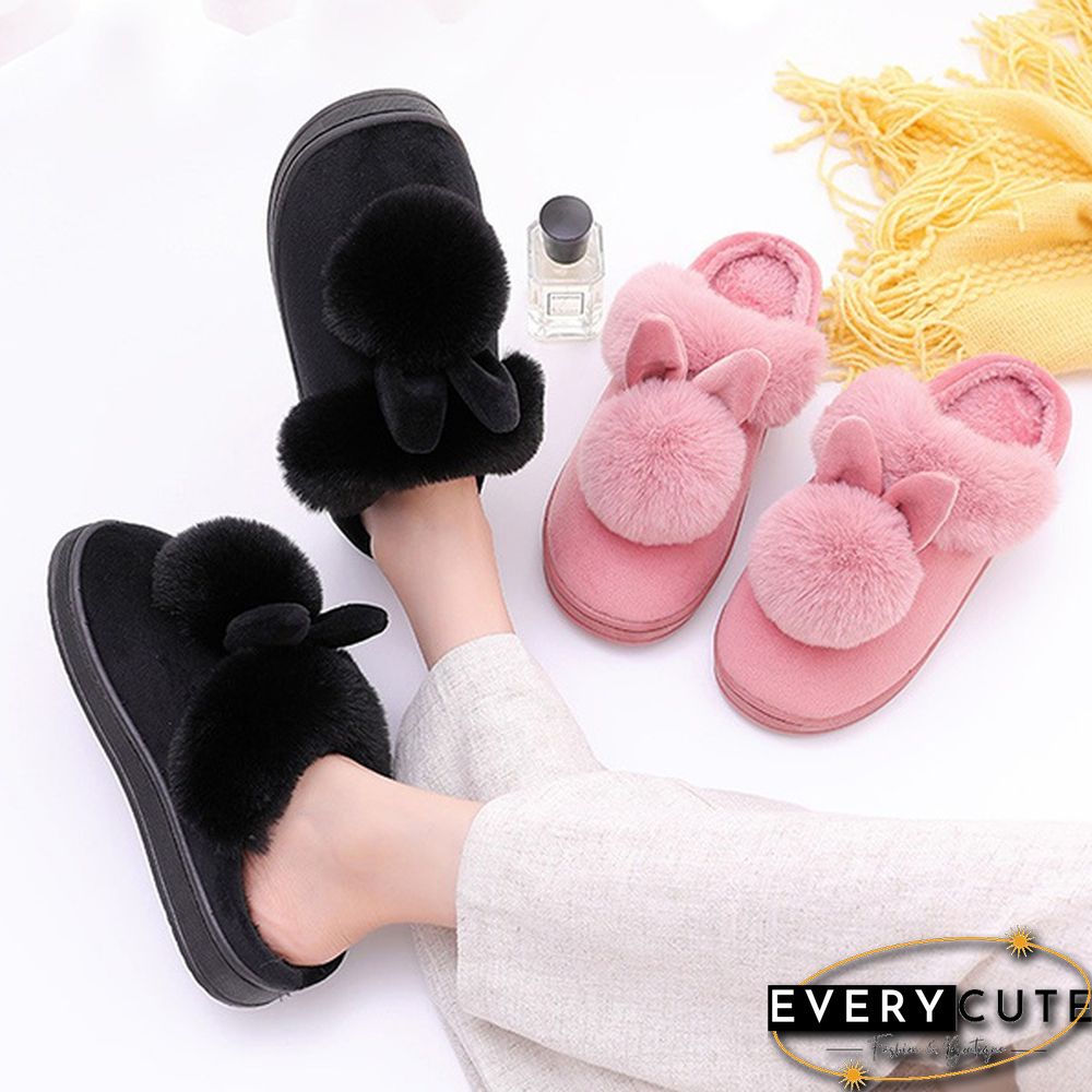 Winter Womens Indoor Shoes Cotton Cartoon Slippers Warm Home Shoes Women Cute Slippers Plus Size 36-41 Pantufas Feminino