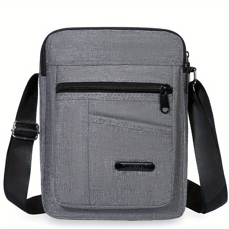 Men's Bag Shoulder Messenger Bag Casual Nylon Canvas Waterproof Backpack Mobile Coin Purse