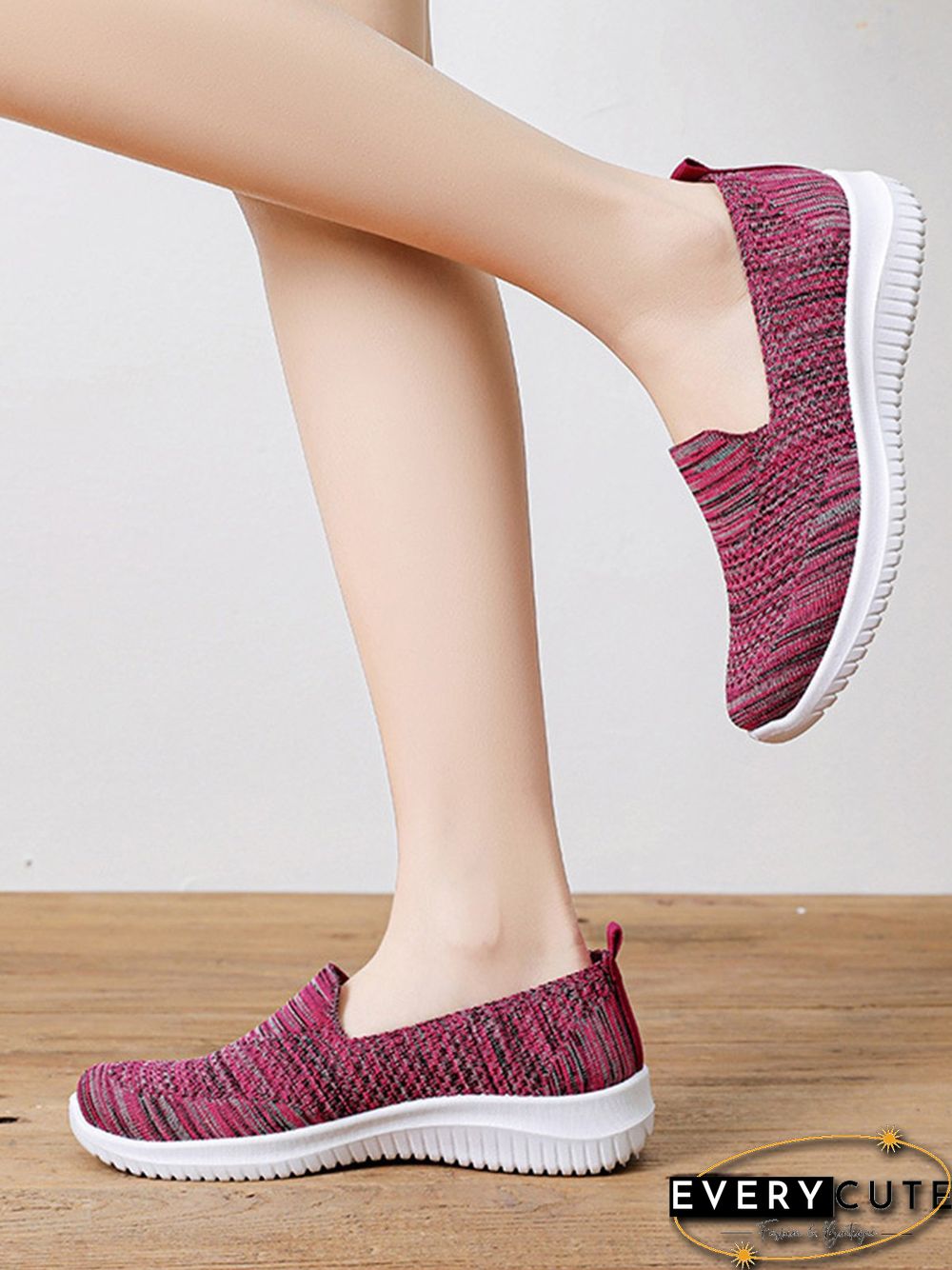 Lightweight Breathable Flyknit Mesh Casual Shoes Sneakers