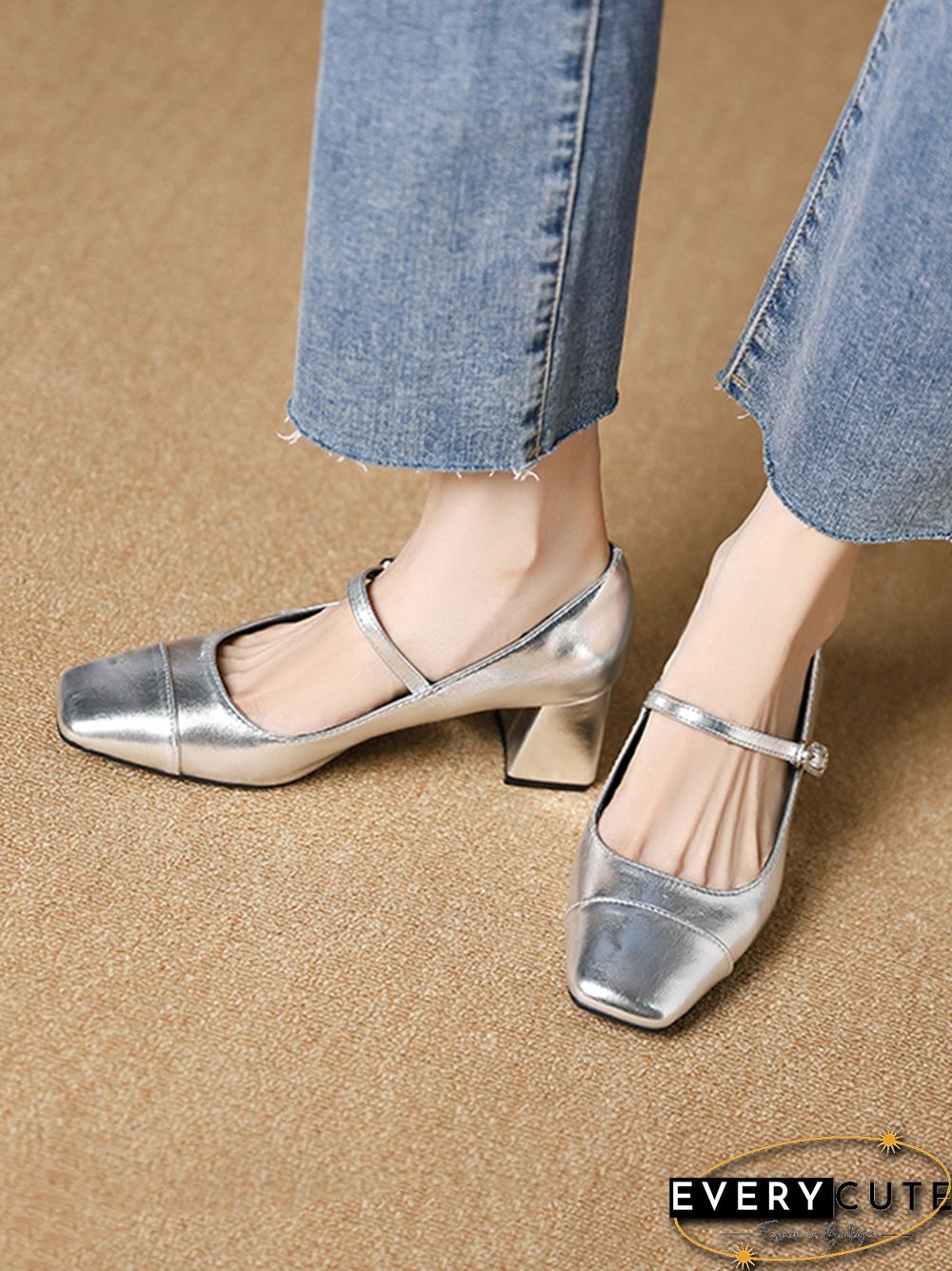 Split-Joint Mary Janes Pumps