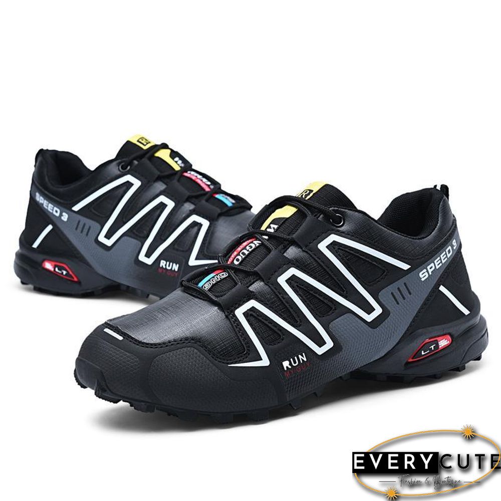 new large size outdoor mountaineering shoes men's shoes breathable shock absorption sports hiki