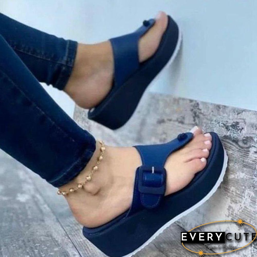 Women Wedges Sandals Summer Casual Clip Toe Flip Flops Women Platform Slipper Beach Sport Sandals Light Comfort Shoes Woman