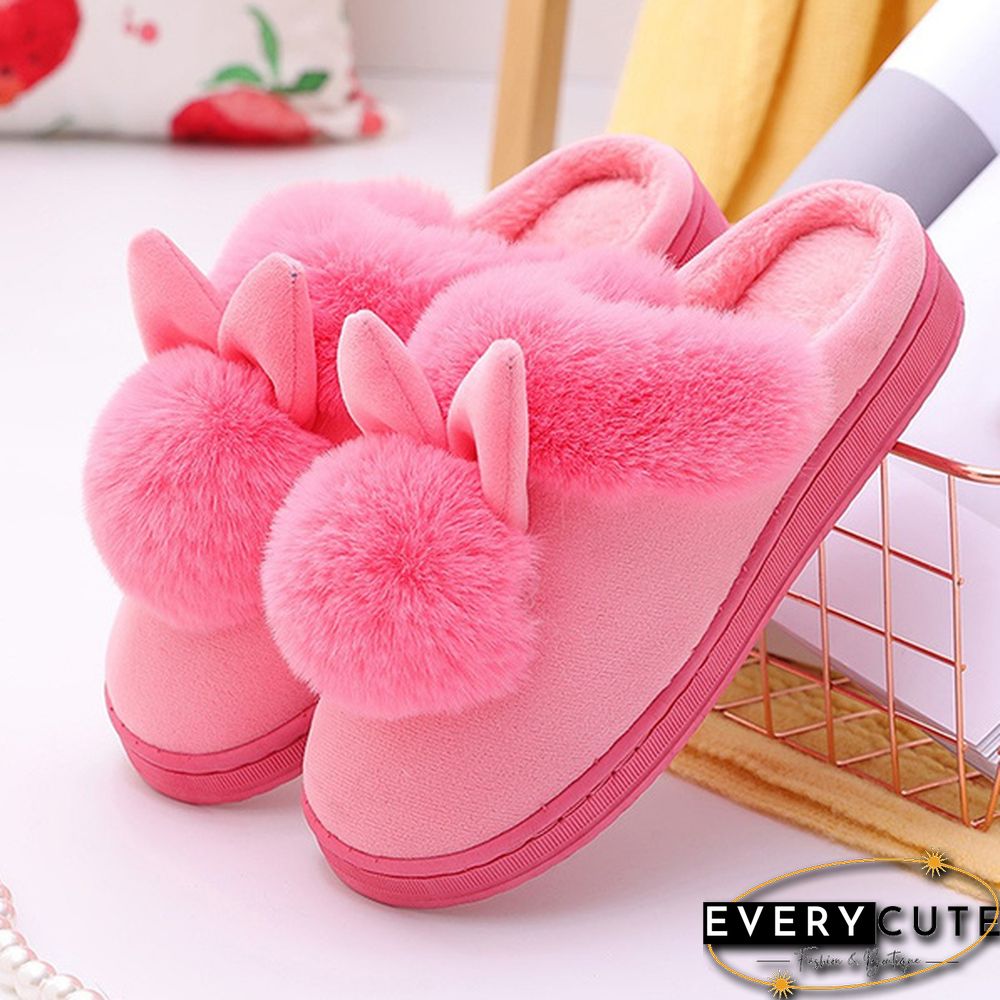 Winter Womens Indoor Shoes Cotton Cartoon Slippers Warm Home Shoes Women Cute Slippers Plus Size 36-41 Pantufas Feminino