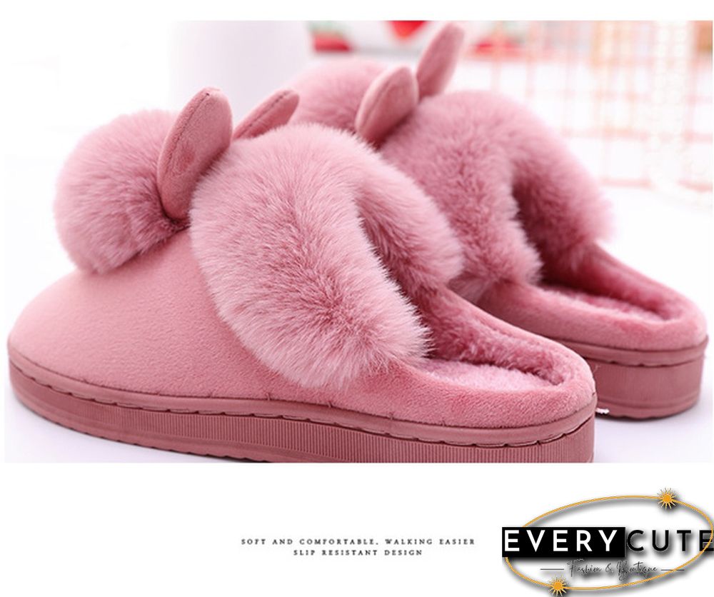 Winter Womens Indoor Shoes Cotton Cartoon Slippers Warm Home Shoes Women Cute Slippers Plus Size 36-41 Pantufas Feminino