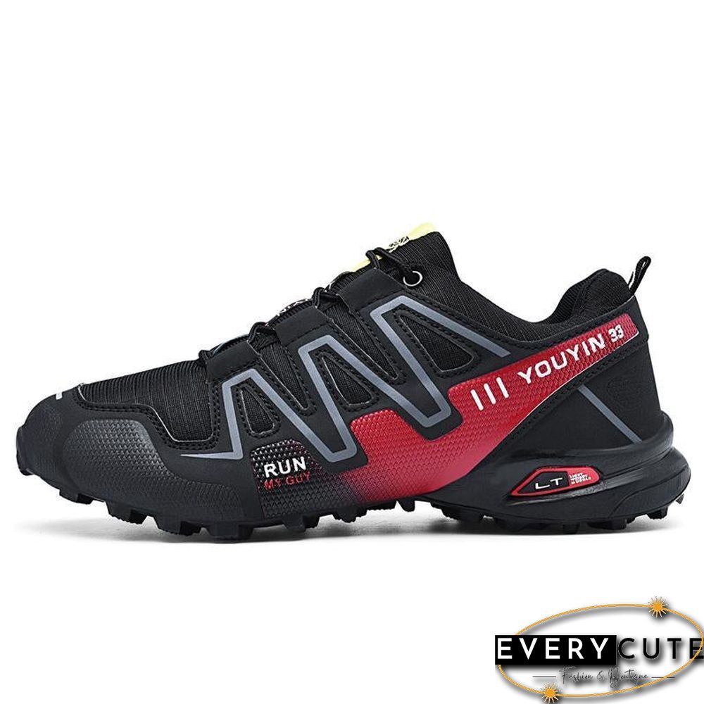 new large size outdoor mountaineering shoes men's shoes breathable shock absorption sports hiki