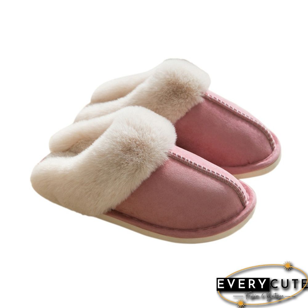 Fashion Women Winter Slippers Indoor Bedroom Lovers Couples Shoes Fashion Warm Shoes Flat Flat Antiskid Slipper