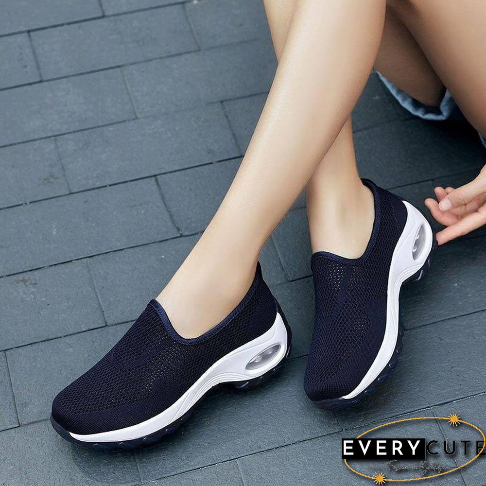 Summer New Casual Slip On Shoes For Women Fashion Woman Breathable Platform Womens Sneakers Flats Tenis Feminino Plataforma