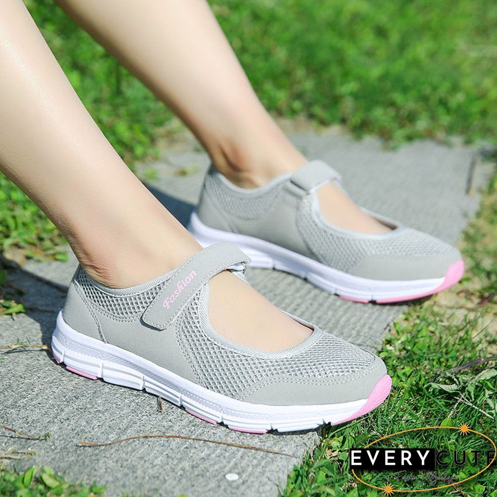 Women Causal Shoes Hollow Out Breathable Flat Shoes