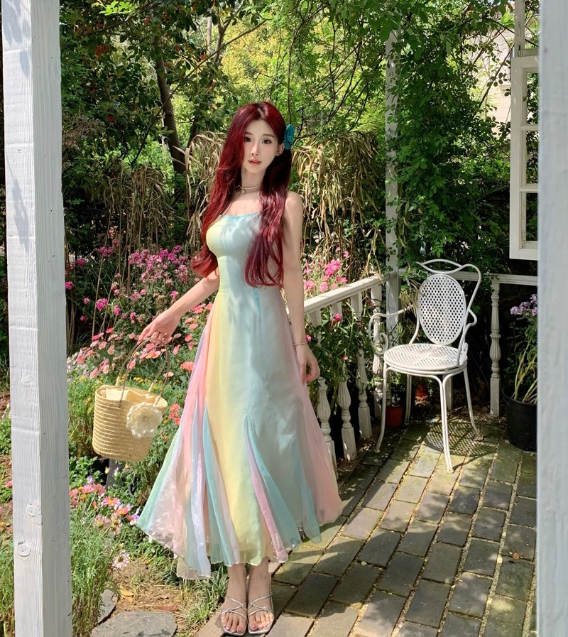 Fantasia Pastel Aesthetic Rainbow Fairy Dress