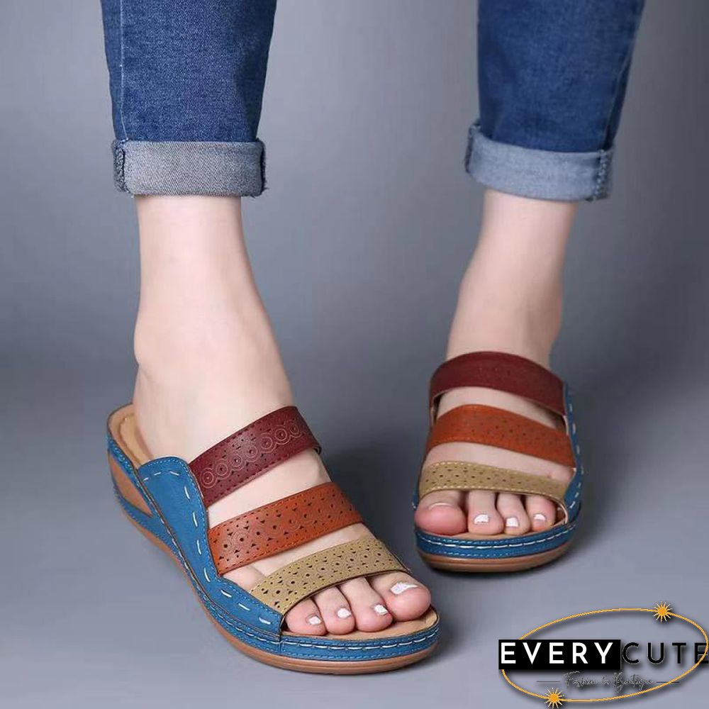 Women Sandals Fashion Wedges Shoes For Women Slippers Summer Shoes With Heels Sandals Flip Flops Women Beach Casual Shoes