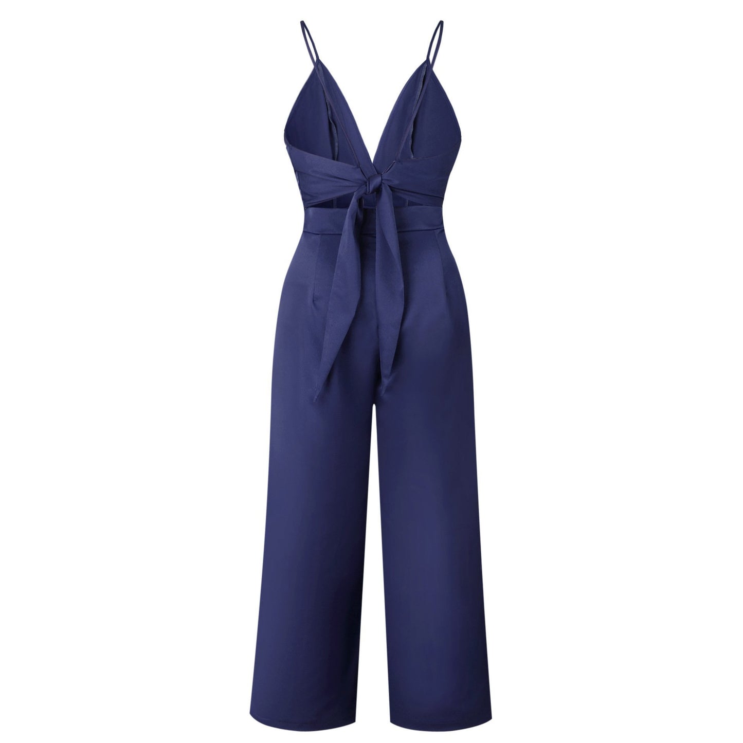 Women's New Sexy Halter Back Belt Jumpsuit