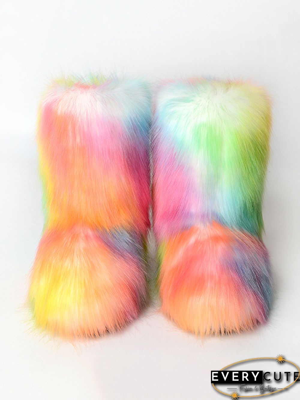 Colorful Keep Warm Round-Toe Boots