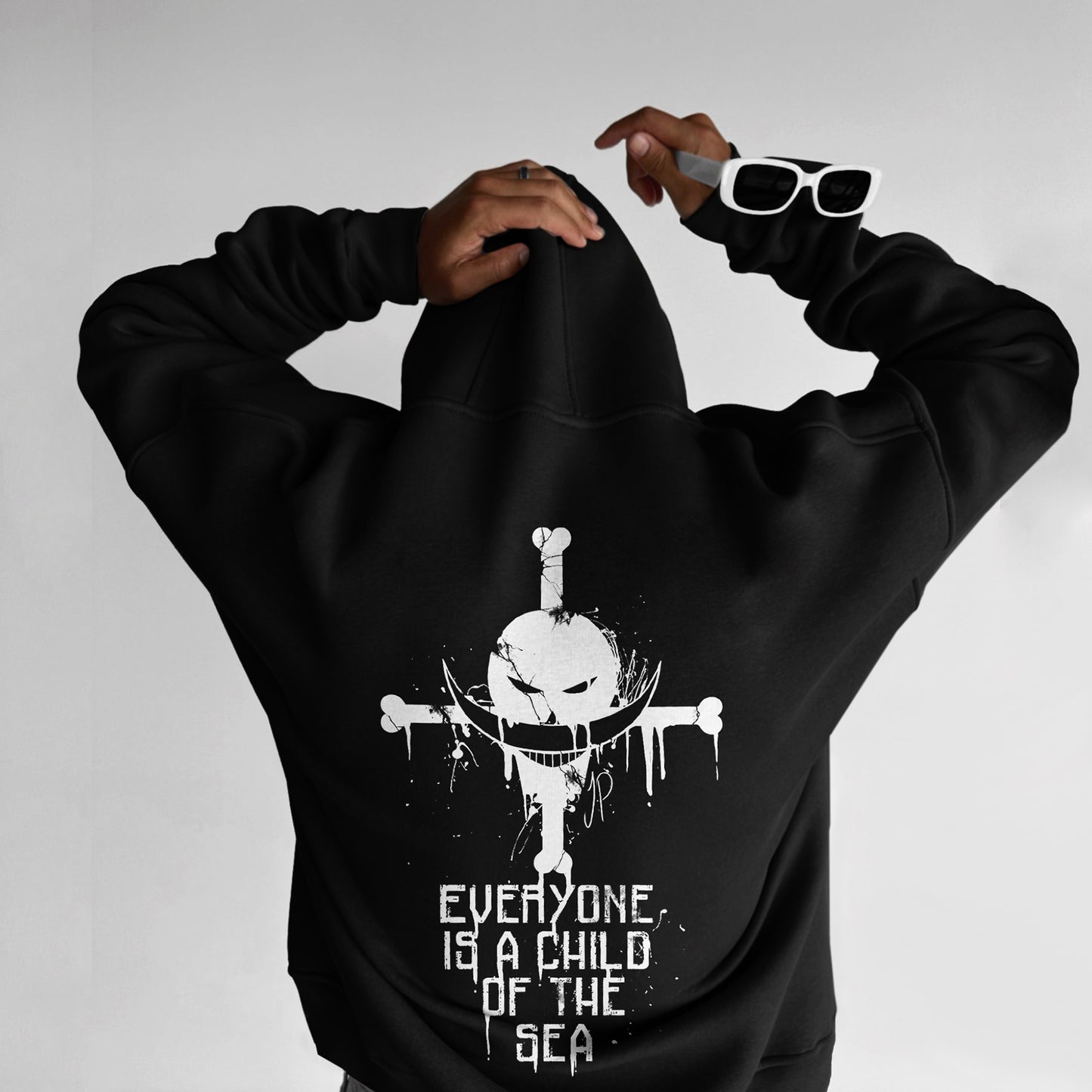 Oversize One Piece Print Hoodie