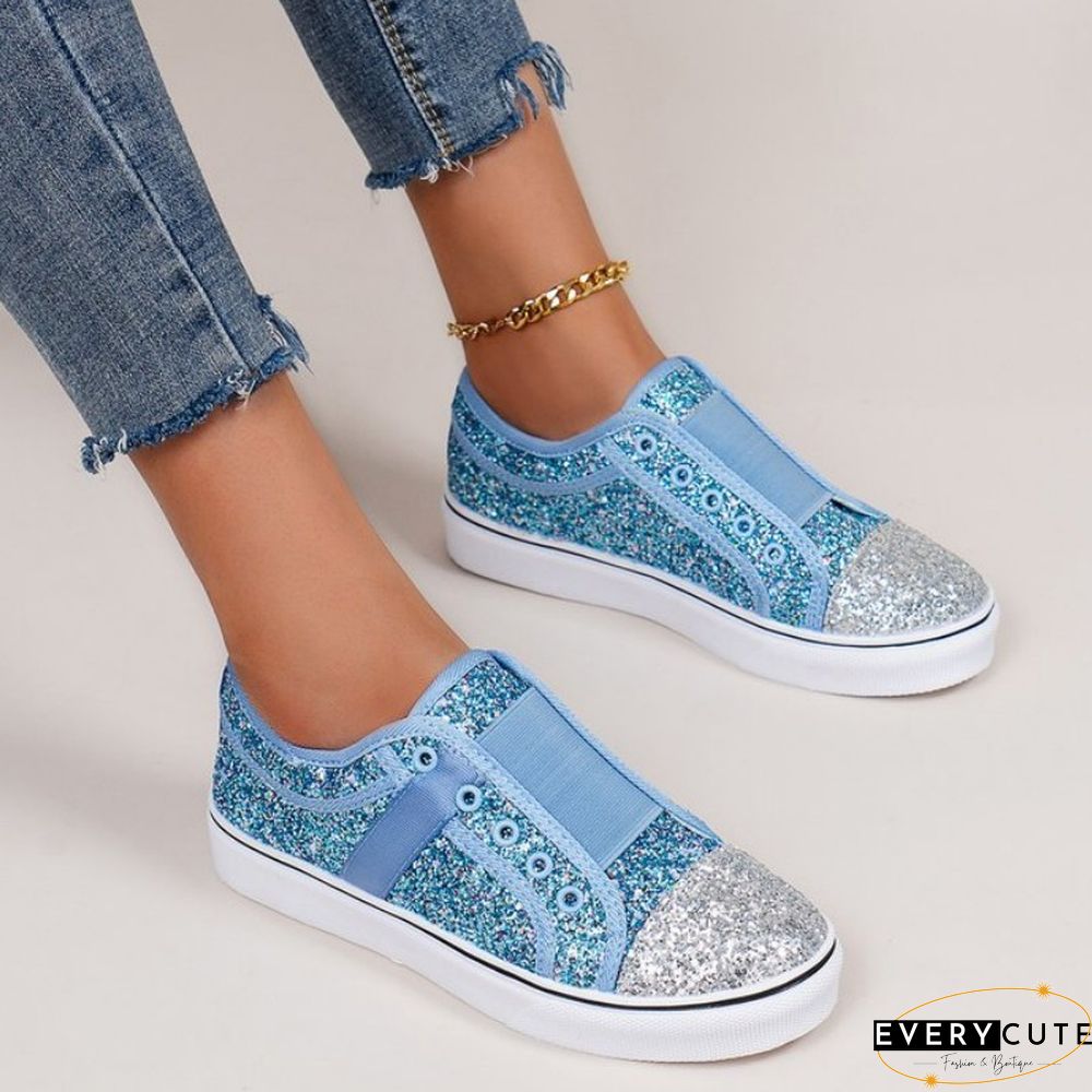 Casual Patchwork Contrast Round Comfortable Out Door Flats Shoes