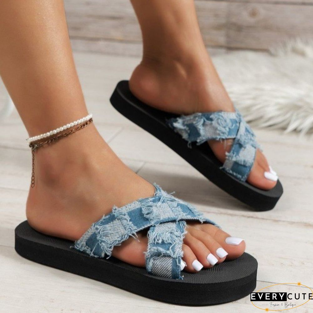 Casual Patchwork Round Comfortable Shoes