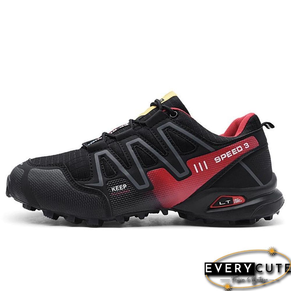 new large size outdoor mountaineering shoes men's shoes breathable shock absorption sports hiki