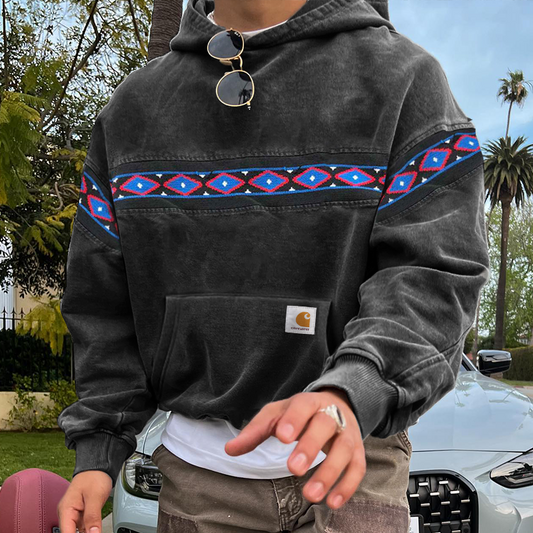 Vintage 90s Aztec Hoodie