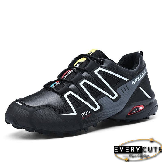 new large size outdoor mountaineering shoes men's shoes breathable shock absorption sports hiki