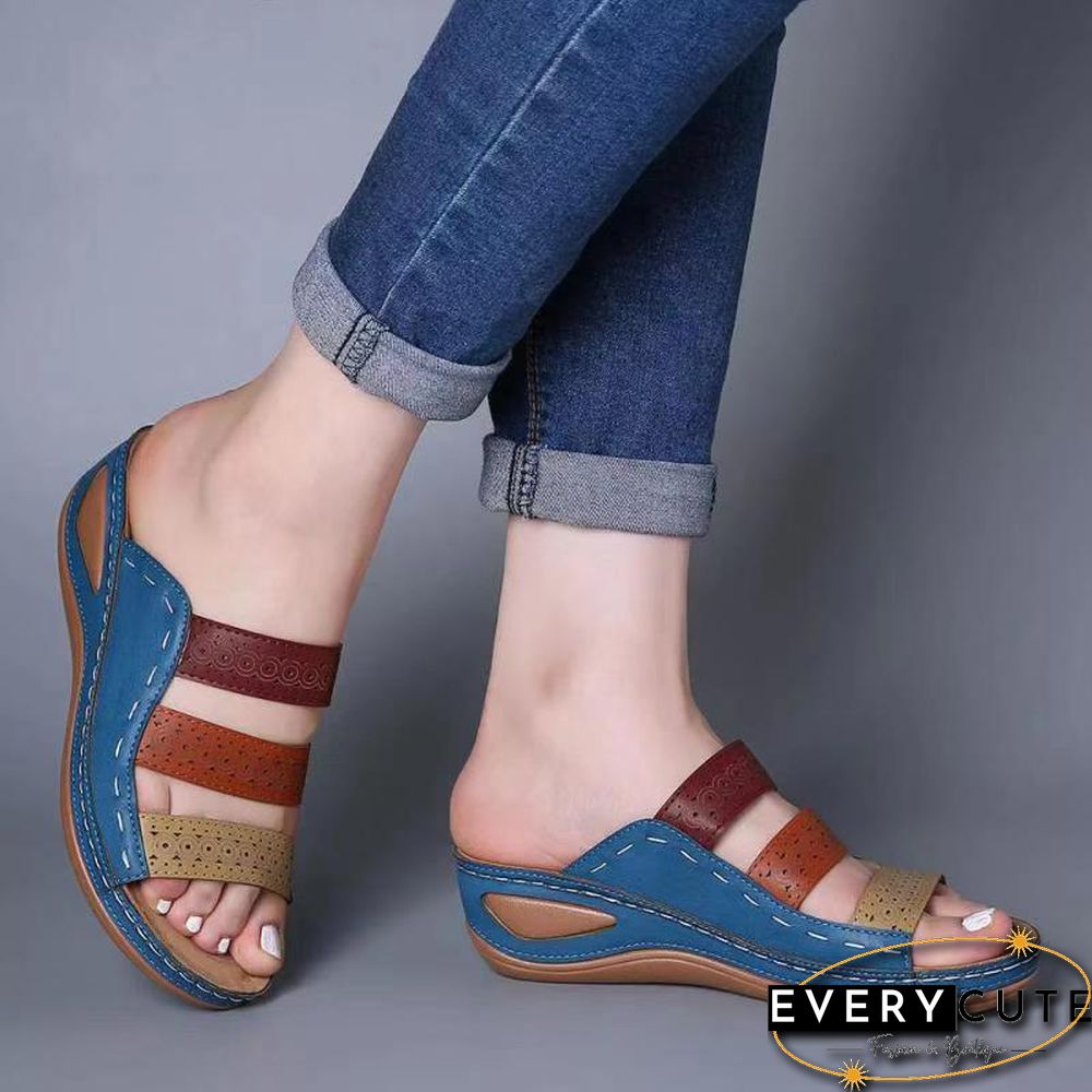 Women Sandals Fashion Wedges Shoes For Women Slippers Summer Shoes With Heels Sandals Flip Flops Women Beach Casual Shoes