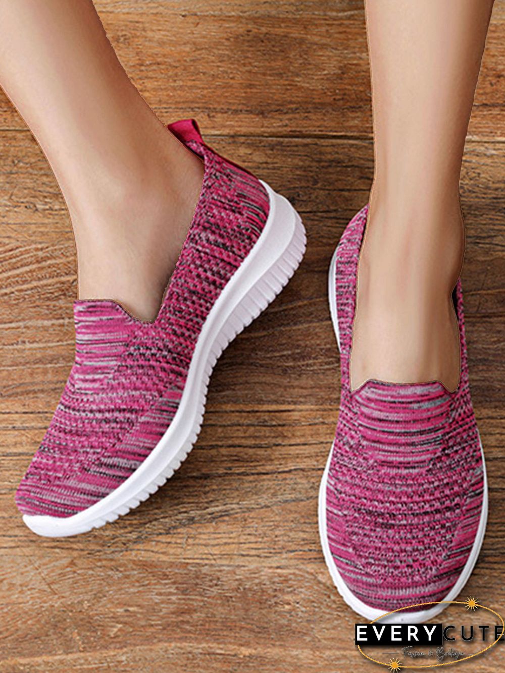 Lightweight Breathable Flyknit Mesh Casual Shoes Sneakers