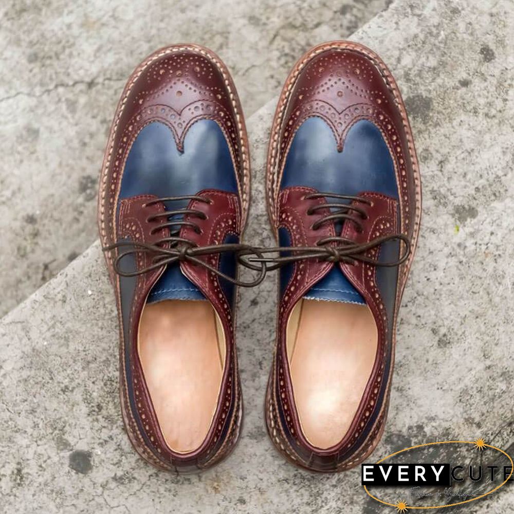 Handmade Genuine Calf Leather Oxford Shoes