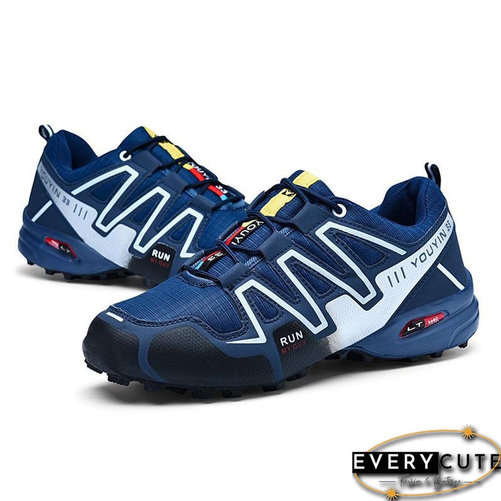 new large size outdoor mountaineering shoes men's shoes breathable shock absorption sports hiki