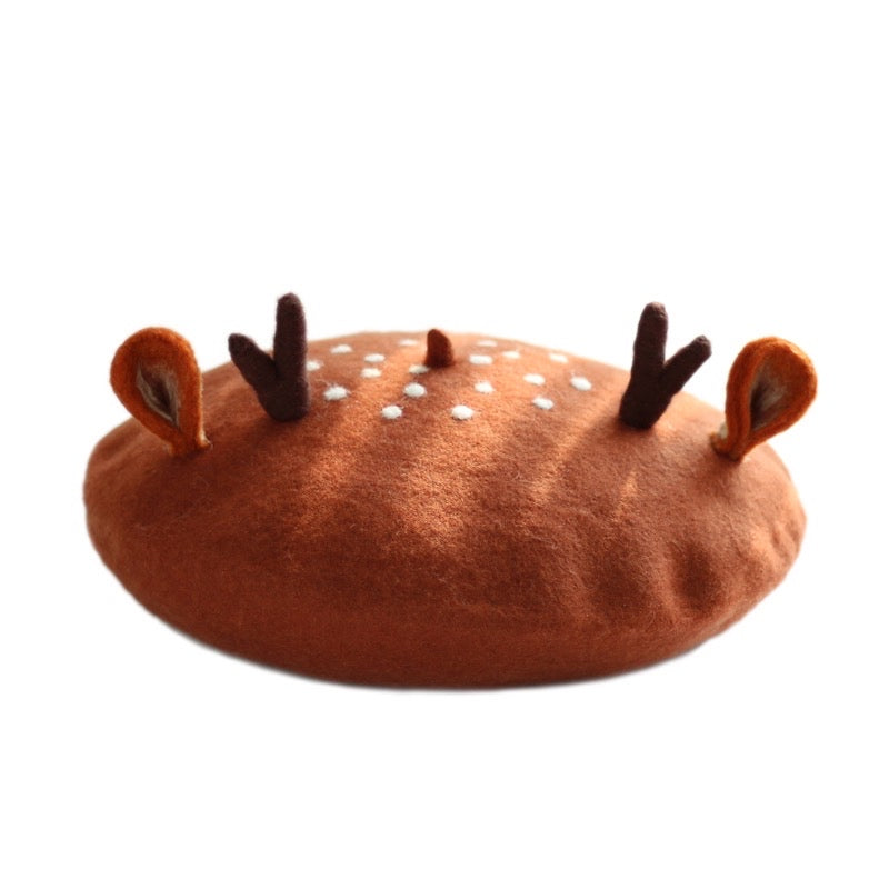 Oh Deer 🦌 Felted Wool Beret