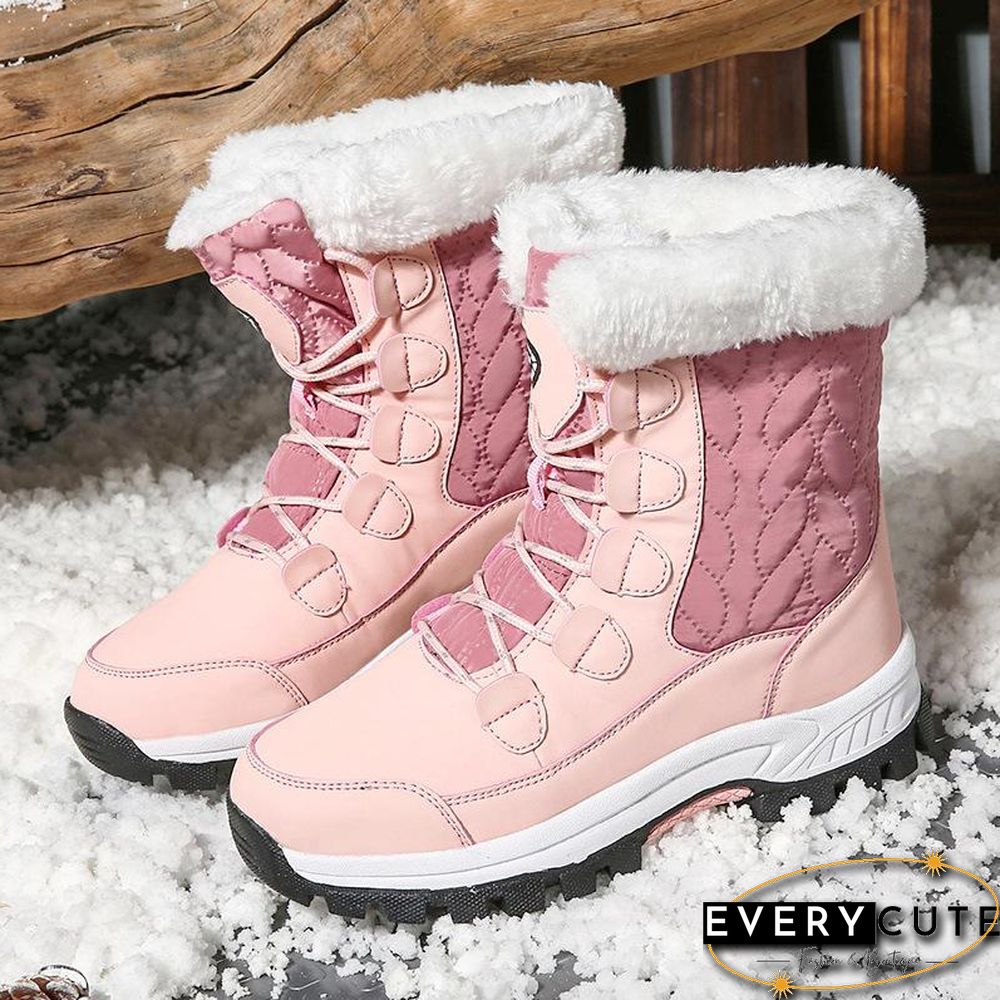 Winter Snow Boots Warm Plush Women's Shoes