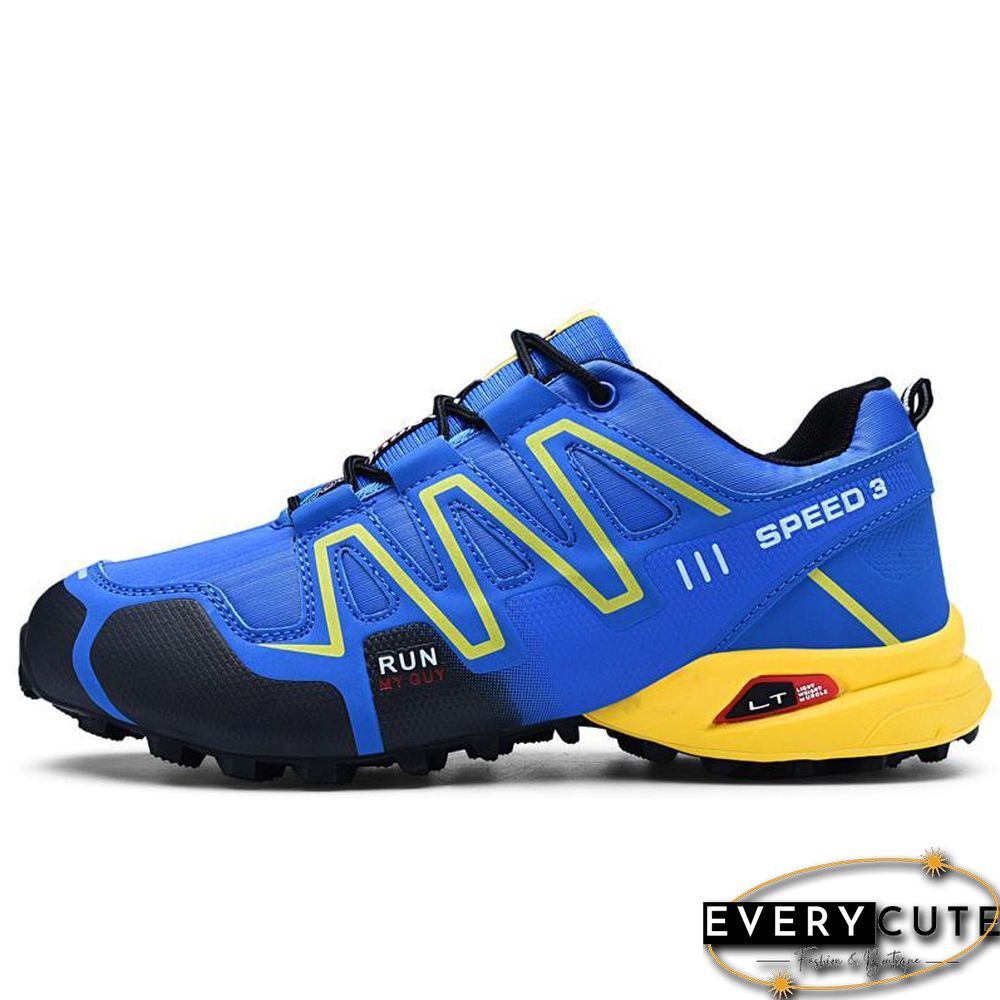 new large size outdoor mountaineering shoes men's shoes breathable shock absorption sports hiki