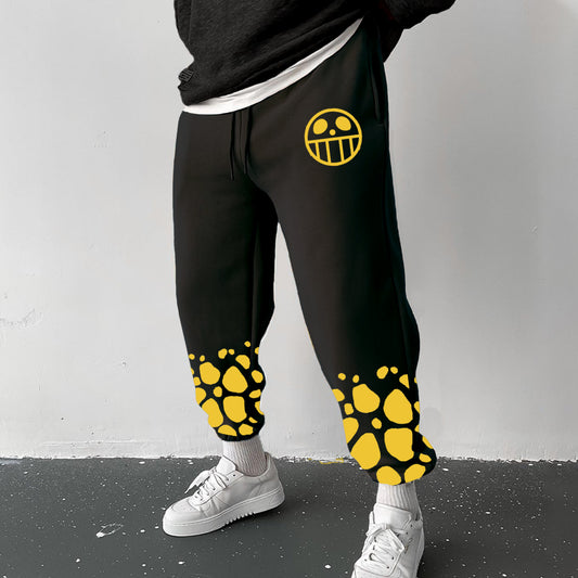 Anime Print Casual Sports Pants