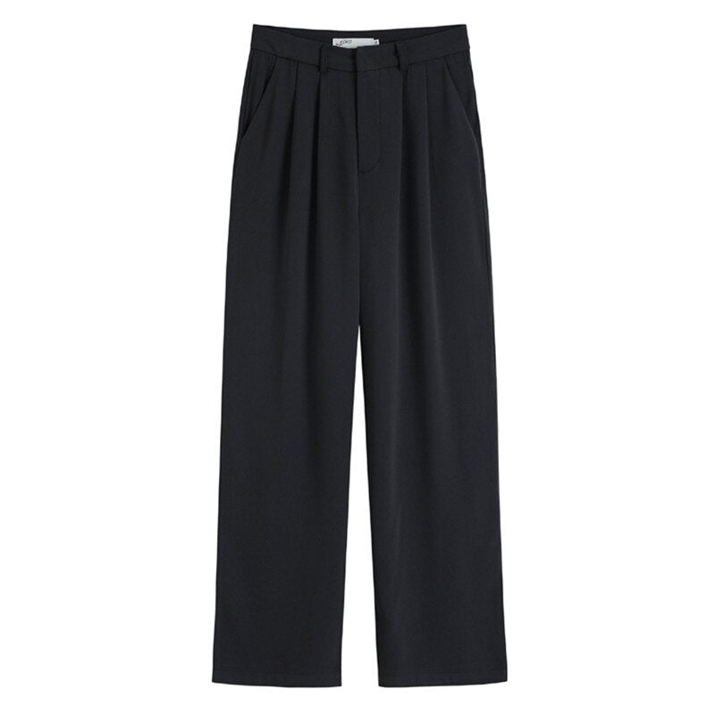 Women Loose Long Straight Wide Leg Pants